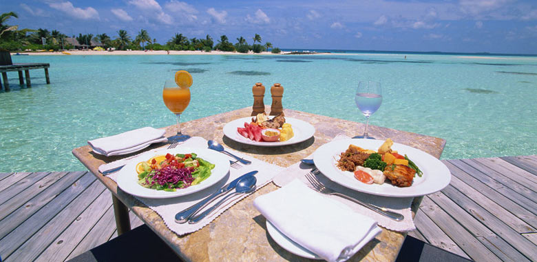 عکس هتل  و غذا در مالدیو